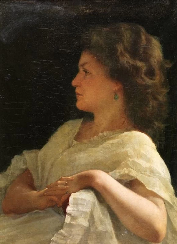 Profilo di giovane donna
